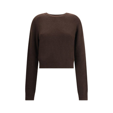 Brown Fleece Wool Cashmere Sweater