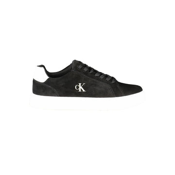 Black Leather Men Sneaker