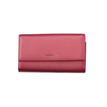 Red Leather Women Wallet