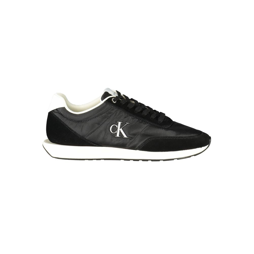 Black Recycled Polyester Men Sneaker