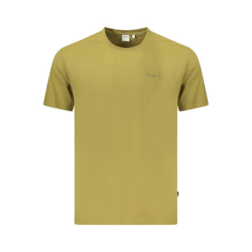 Green Cotton Men T-Shirt