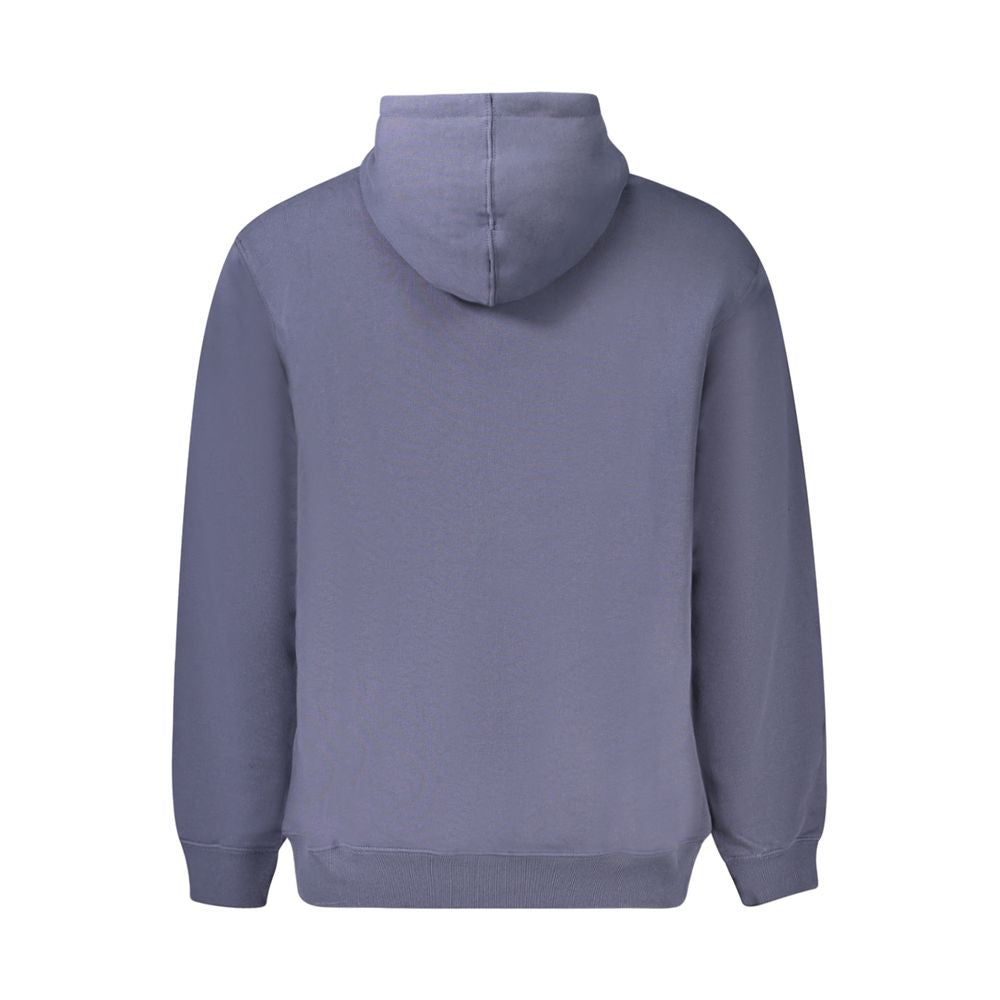 Blue Cotton Men Sweater