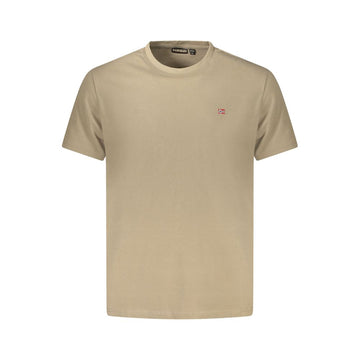 Brown Cotton Men T-Shirt