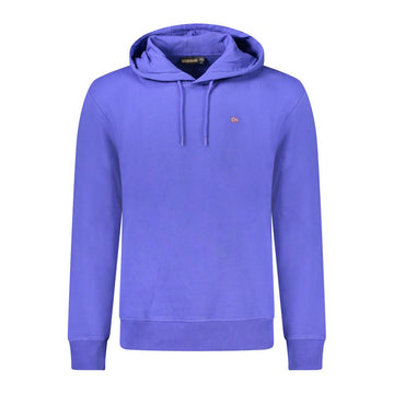 Blue Cotton Men Sweater