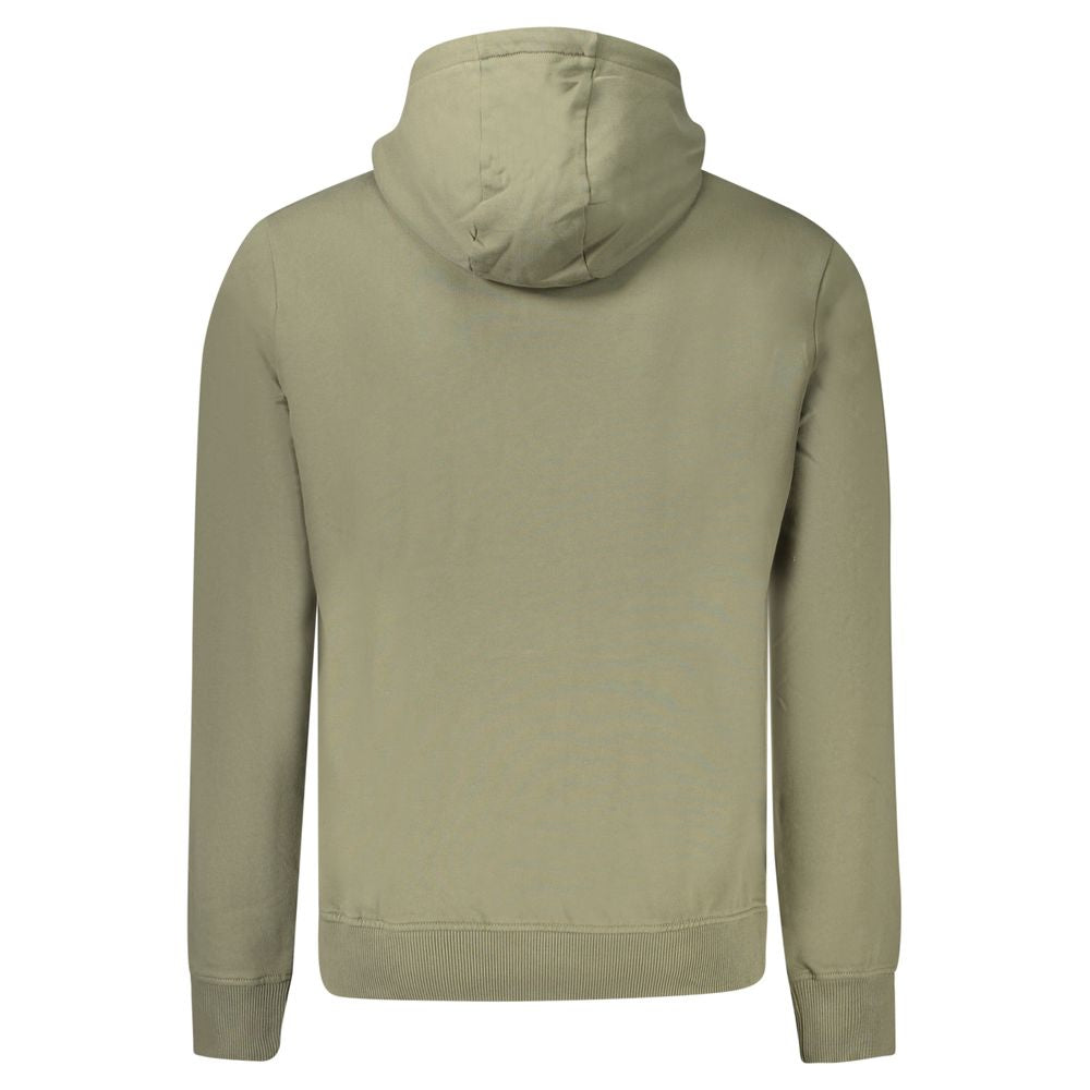 Green Cotton Men Sweater