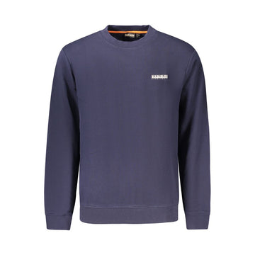 Blue Cotton Men Sweater