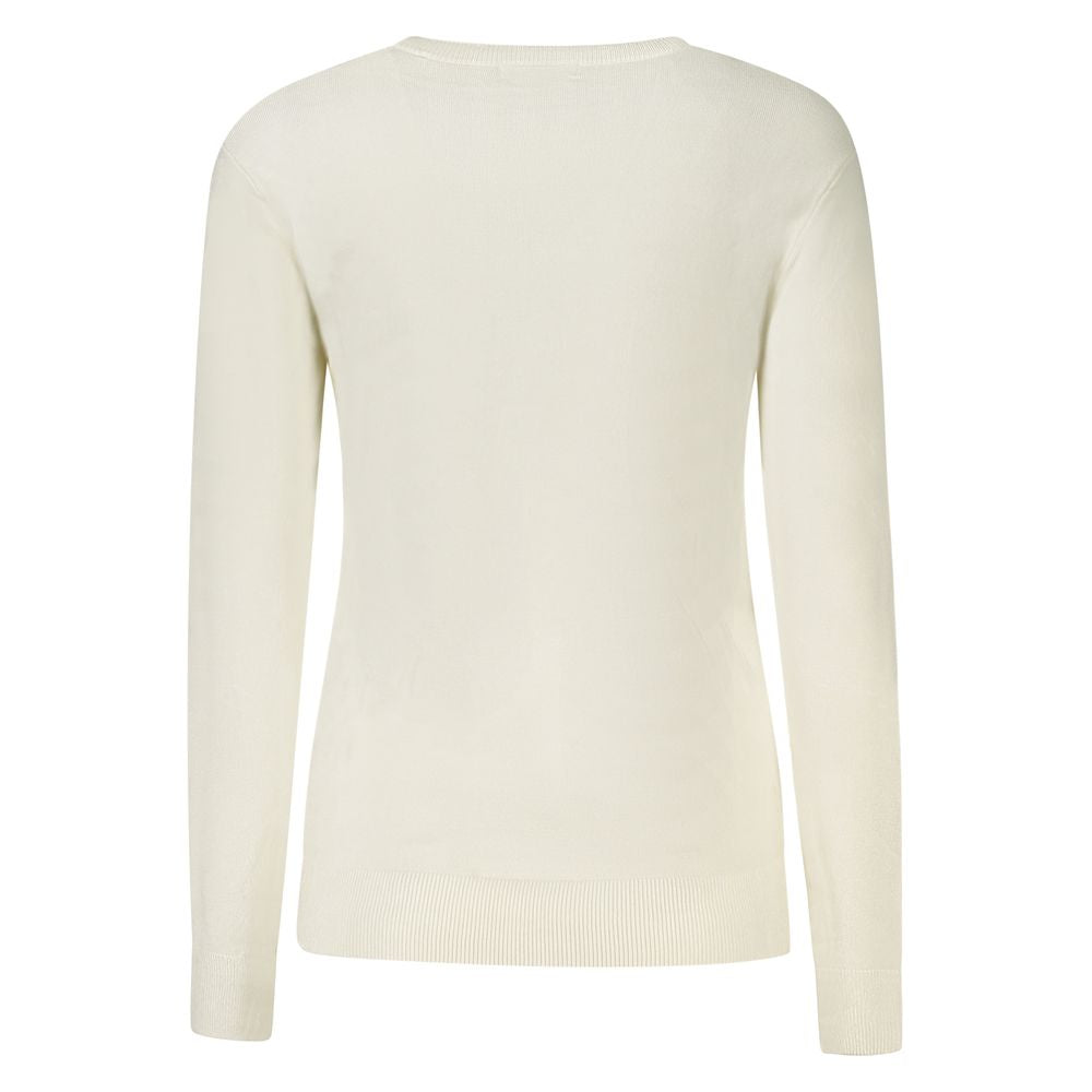 White Viscose Women Sweater