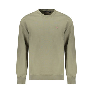 Green Cotton Men Sweater