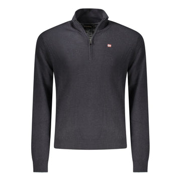 Black Wool Men Sweater