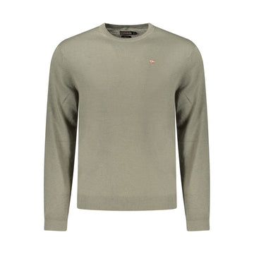 Green Wool Men Sweater