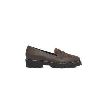 Brown Cowhide Women's Loafer