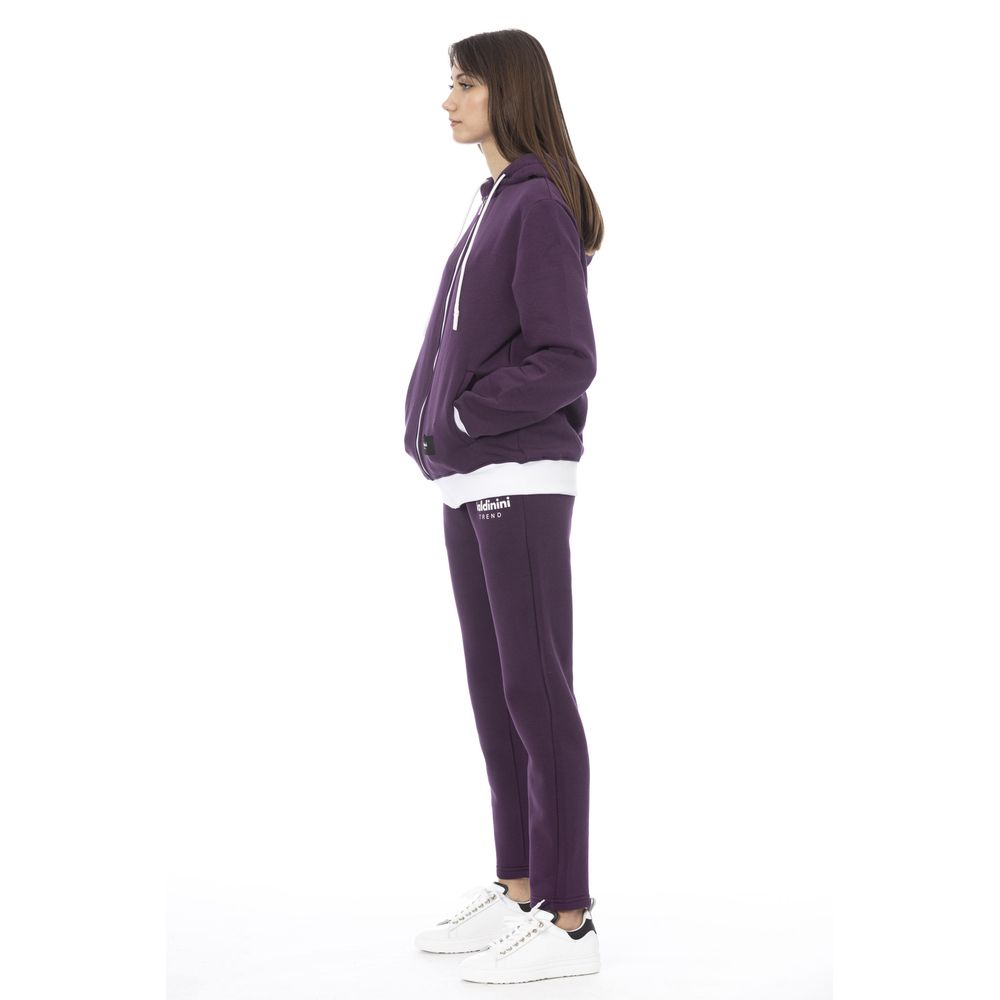 Purple Cotton Women's Sweater