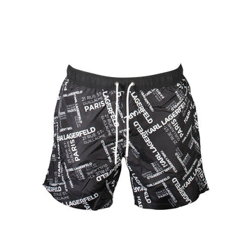 Black Polyester Swimwear