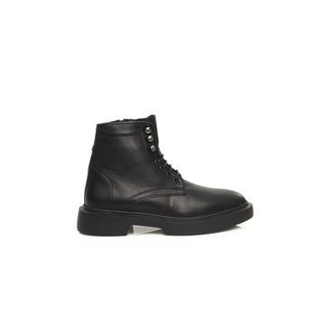 Black Calfskin Men Boot