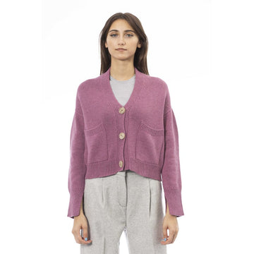 Multicolor Merino Wool Women Cardigan