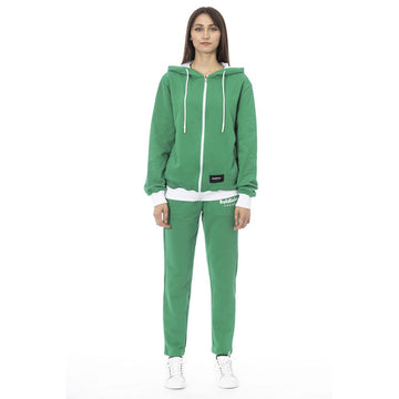 Green Cotton Women Sweater