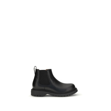 Black Bull Skin Chelsea Boots