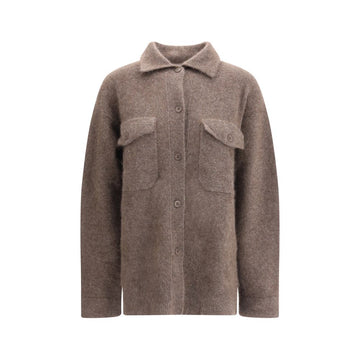 Brown Raccoon Fur Cardigan