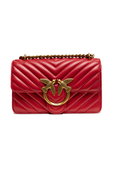Red Leather Love One Mini Shoulder Bag