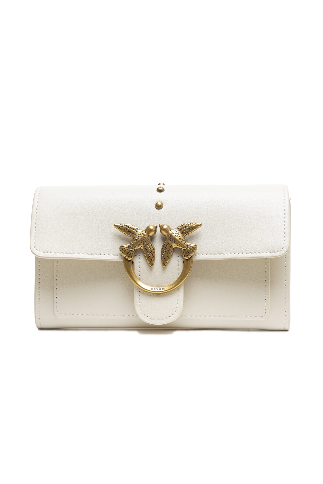White Leather One Simply Love Mini Bag