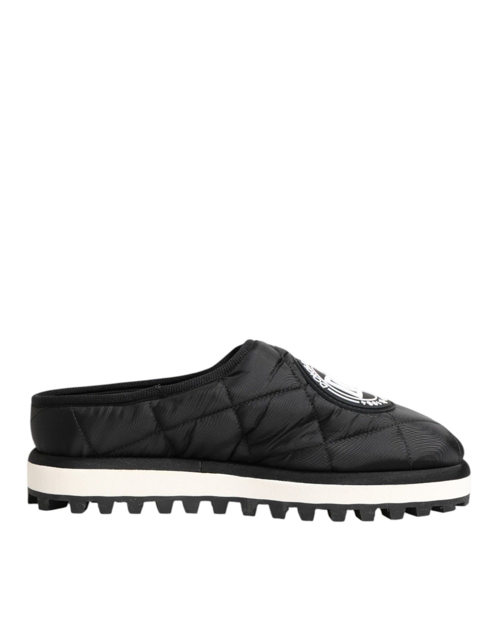 Black Nylon Low Top Slip On Sneaker Shoes