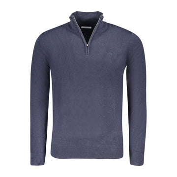 Blue Nylon Sweater