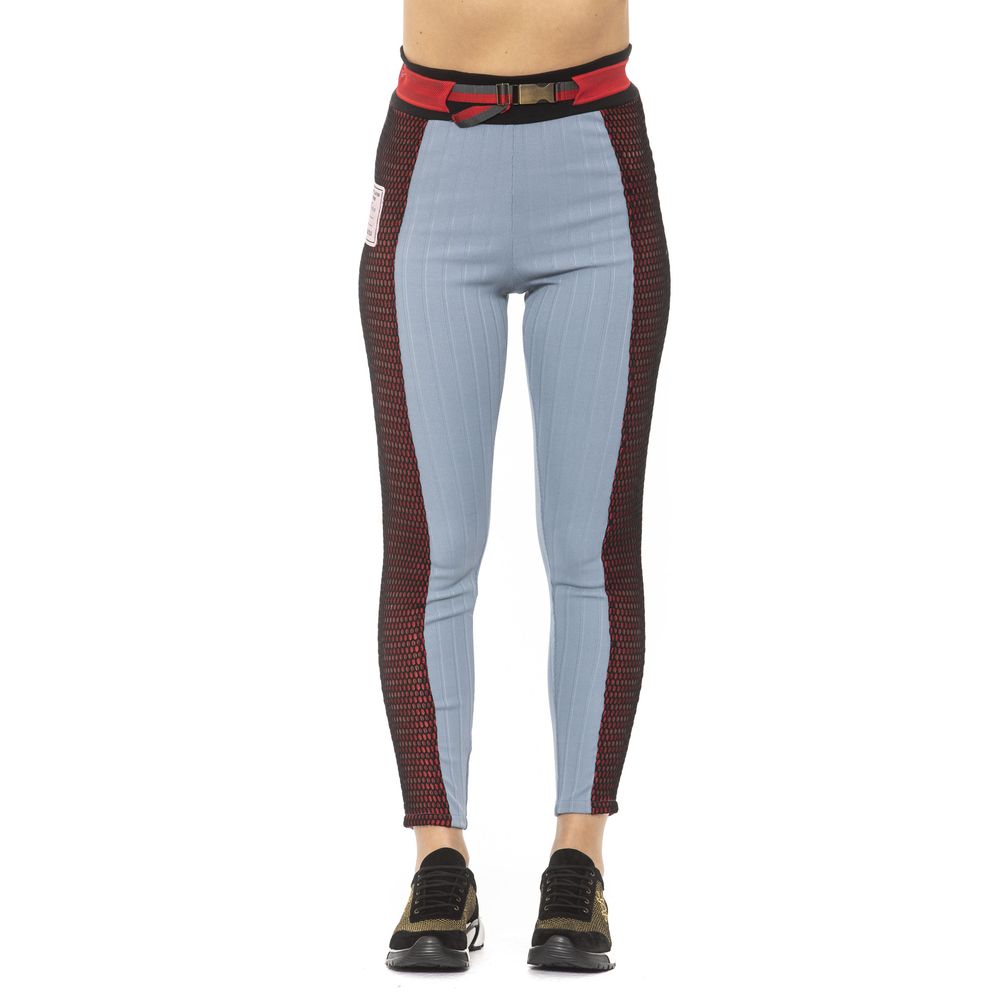 Light Blue Cotton Women Leggings