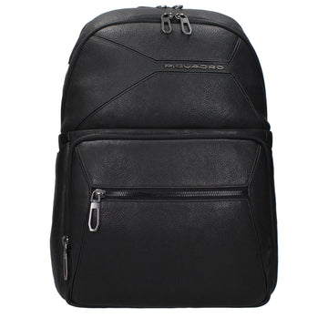 Black Leather Backpack