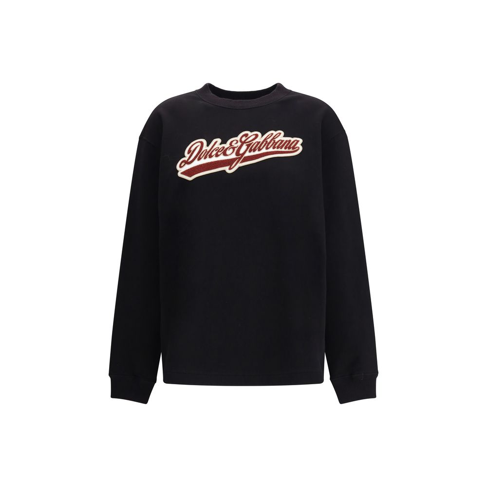 Black Cotton Sweatshirt