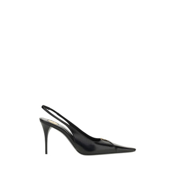 Black Calf Leather Bos Taurus High Heel Pumps