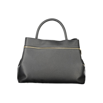Black Polyethylene Women Handbag