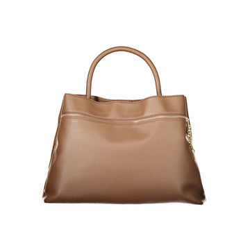 Brown Polyethylene Women Handbag