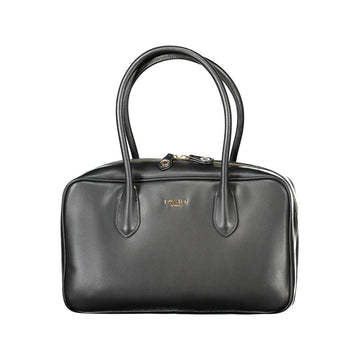 Black Polyethylene Women Handbag