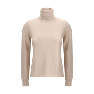 Beige Wool Turtleneck