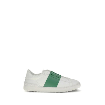 White Calf Leather Bos Taurus Low Top Sneakers