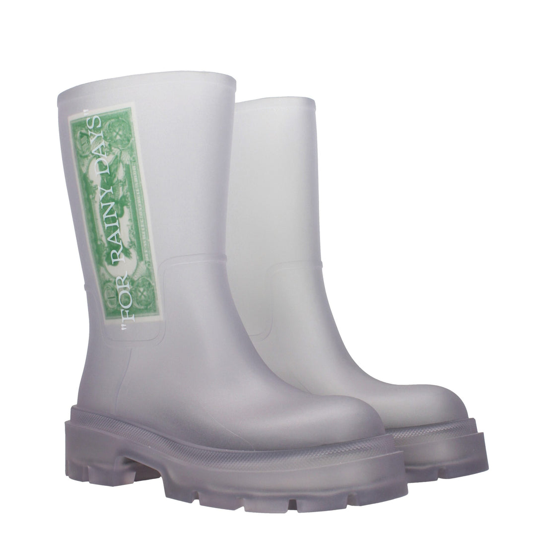 Transparent Pvc Ankle Boots