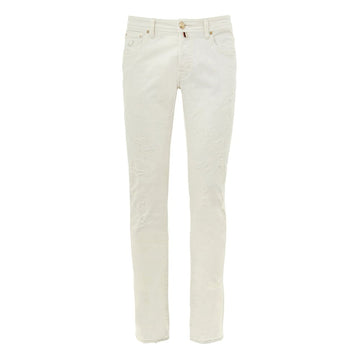 White Cotton Skinny Jeans