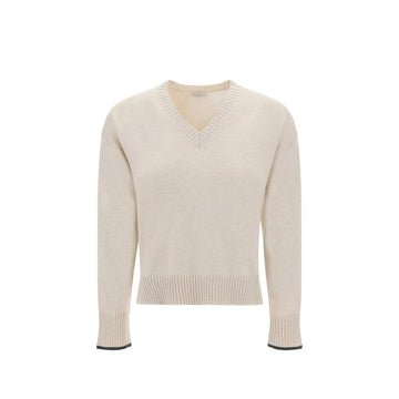 Beige Cashmere Cashmere Sweater