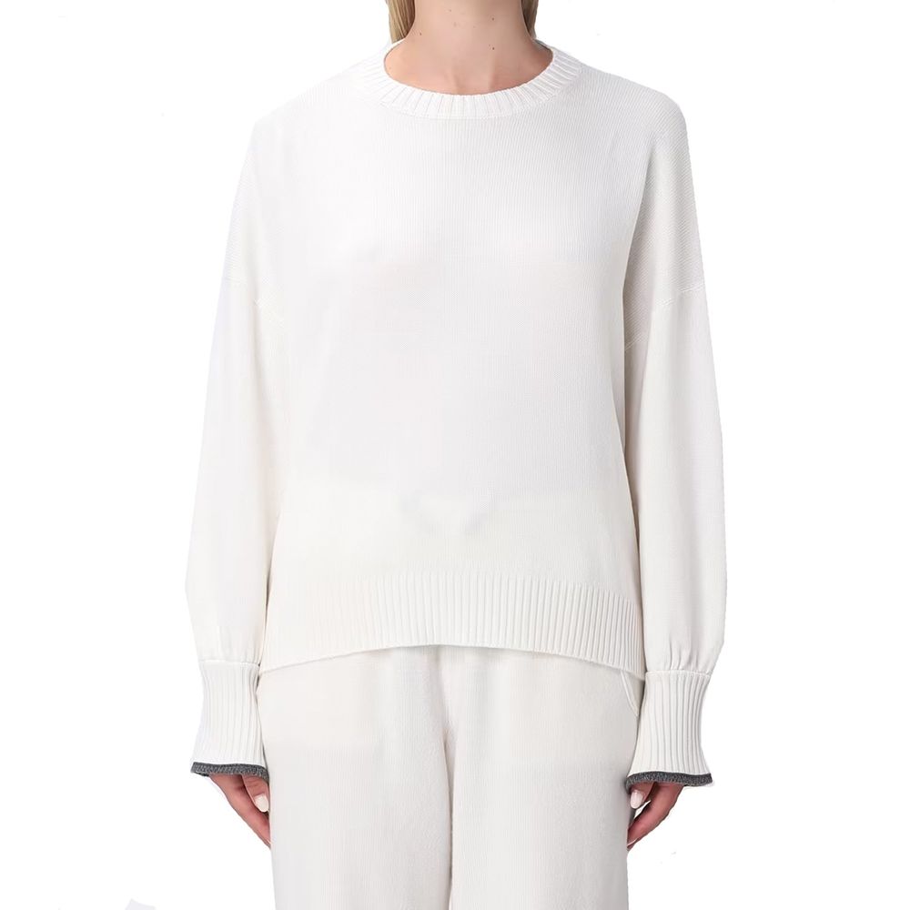 White Cashmere Sweatshirt