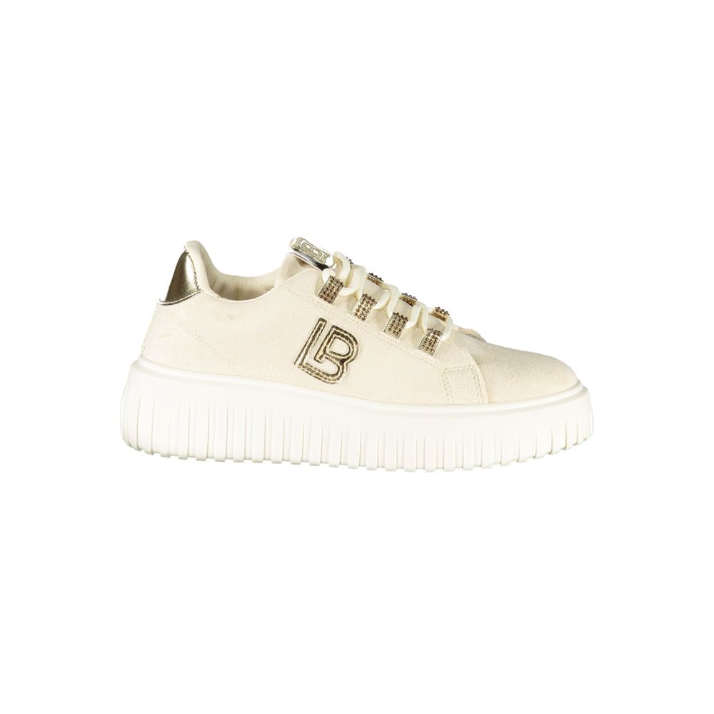 Beige Polyester Women Sneaker
