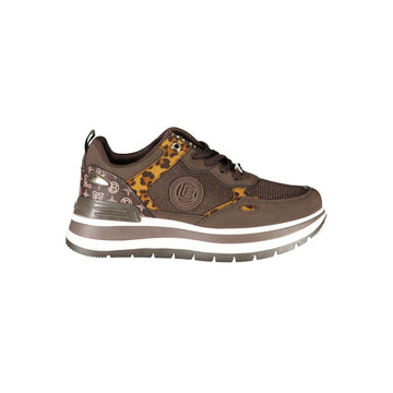 Brown Polyester Women Sneaker