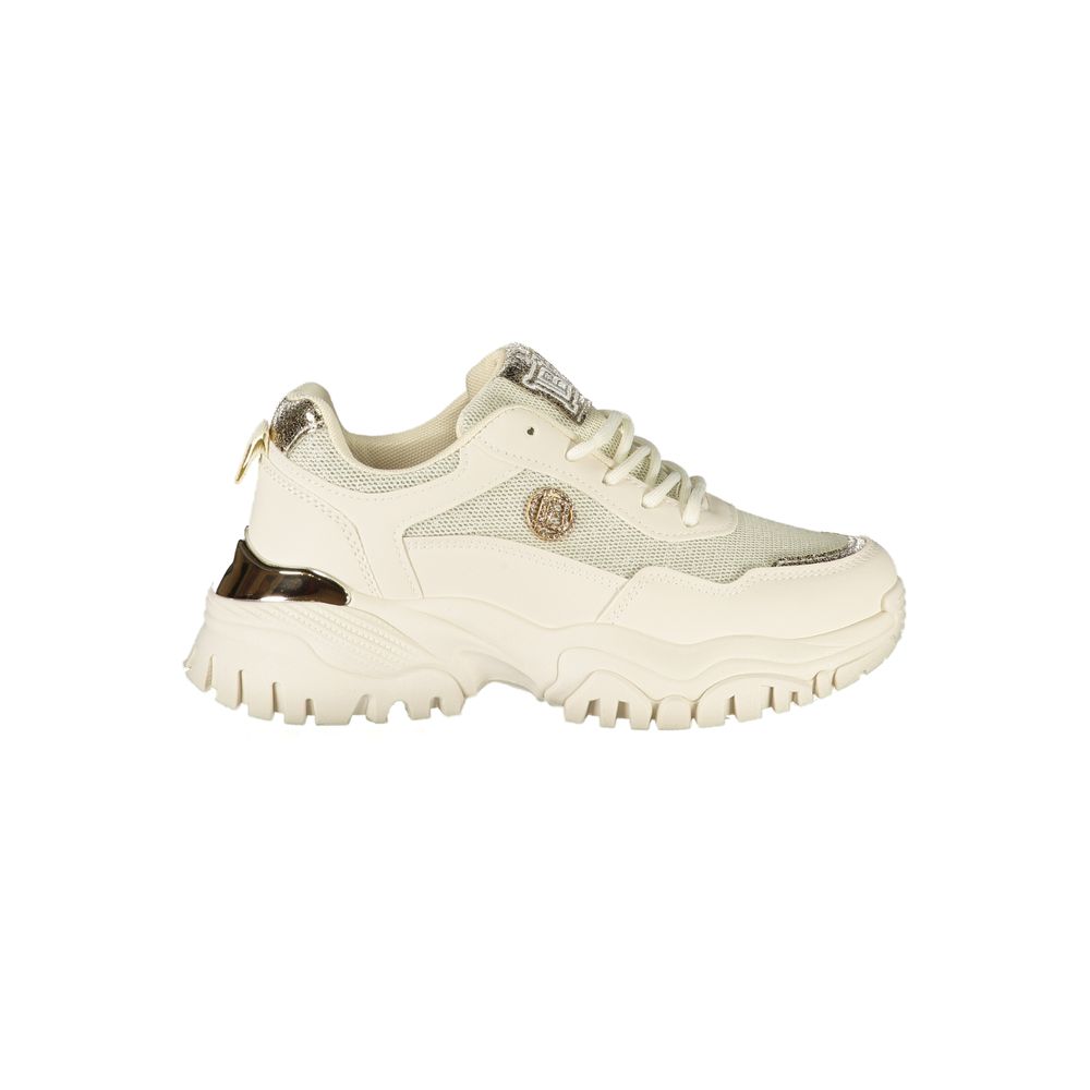 Beige Polyester Women Sneaker