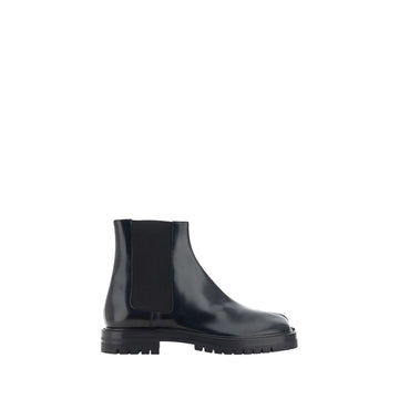 Black Calf Leather Bos Taurus Chelsea Boots