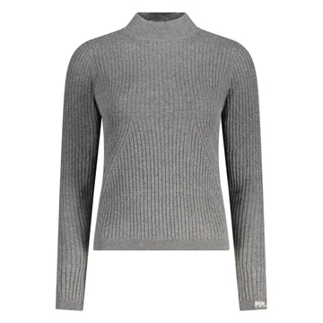 Gray Cotton Women Sweater