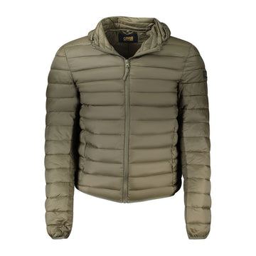 Green Polyester Men Jacket