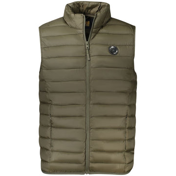Green Polyester Men Jacket