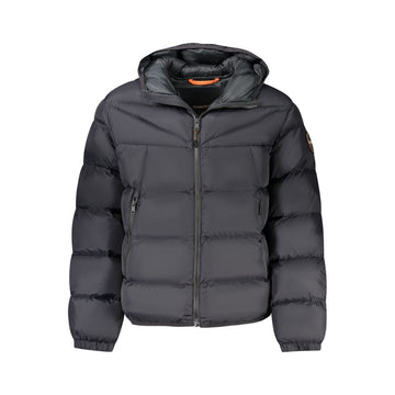 Black Polyamide Men Jacket