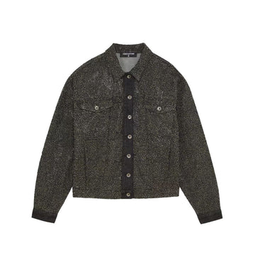 Black Cotton Jackets & Coat