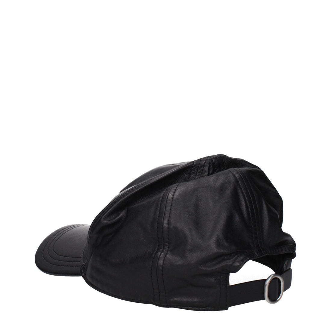 Black Leather Cap (Baseball Hat)