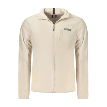 Beige Polyester Men Sweater